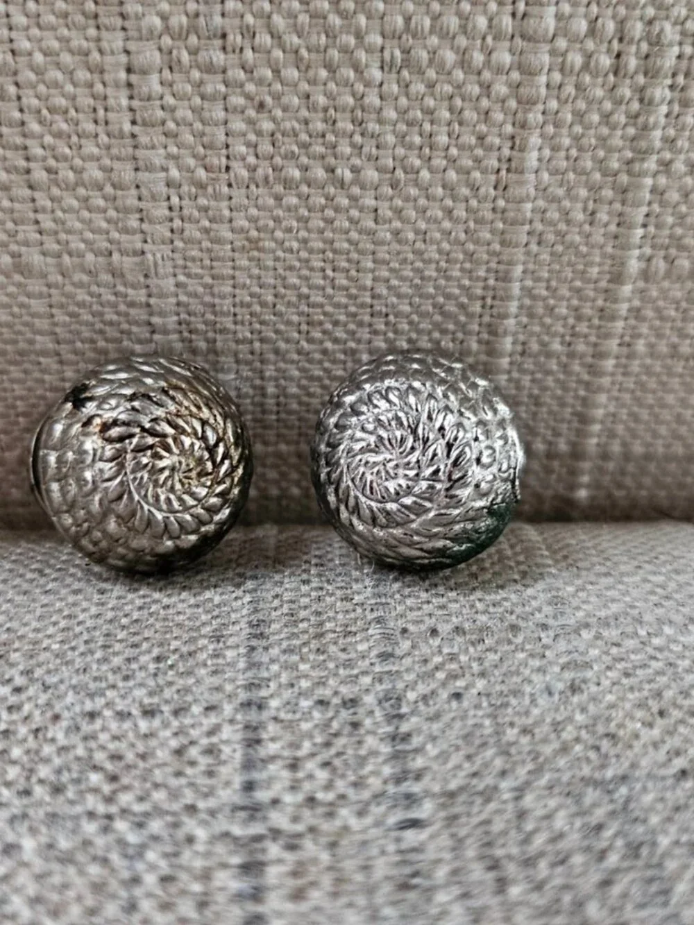 Vintage Cufflinks Gunmetal Tone Dress Shirt Cuff Links Stud Fashion Jewelry